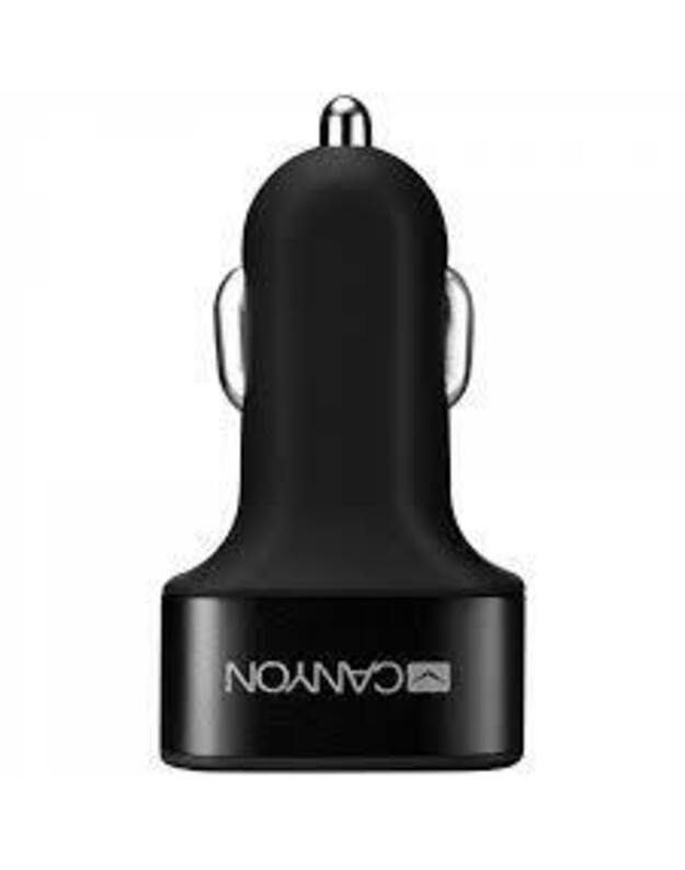 Automobilinis įkroviklis Triple USB Car Charger, 3.1A - CANYON