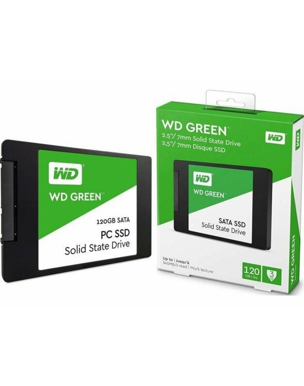WD Green SSD 120GB SATA III 6Gb/s 2,5Inch 7mm 