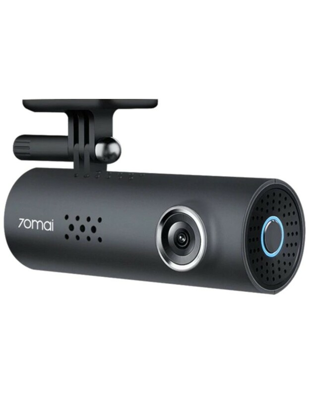 XiXaomi 70mai 1S Smart WiFi Car DVR, RAM 512MB, 2G2P/F2.2, Sony IMX307, 130deg FOV, 1080P, 30FPS, G-Sensor, H.264, 240mAh Li-Po Baterija, Power Cable Length: 3.5m