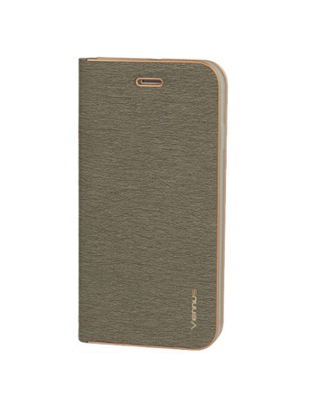 VENNUS BOOK CASE WITH FRAME FOR SAMSUNG GALAXY A34 5G GREY