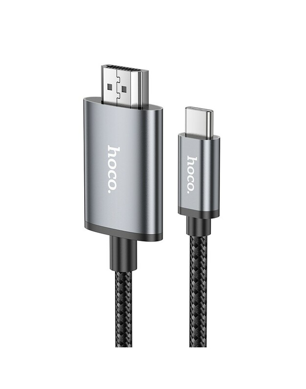 Adapteris Hoco UA27 USB-C to HDMI pilkas