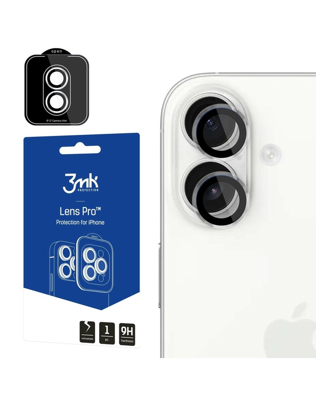 Apsauginis stikliukas kamerai 3mk Lens Pro Apple iPhone 17 skaidrus