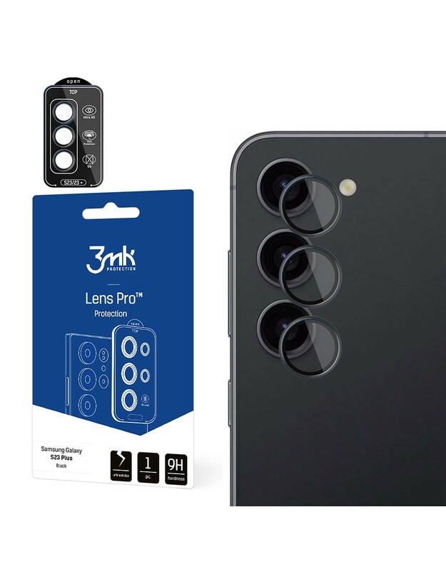 Apsauginis stikliukas kamerai 3mk Lens Pro Samsung S916 S23 Plus 5G
