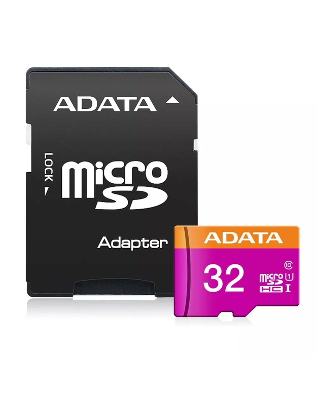 Atminties korta ADATA microSD 32GB (UHS-I Class 10) + SD adapter