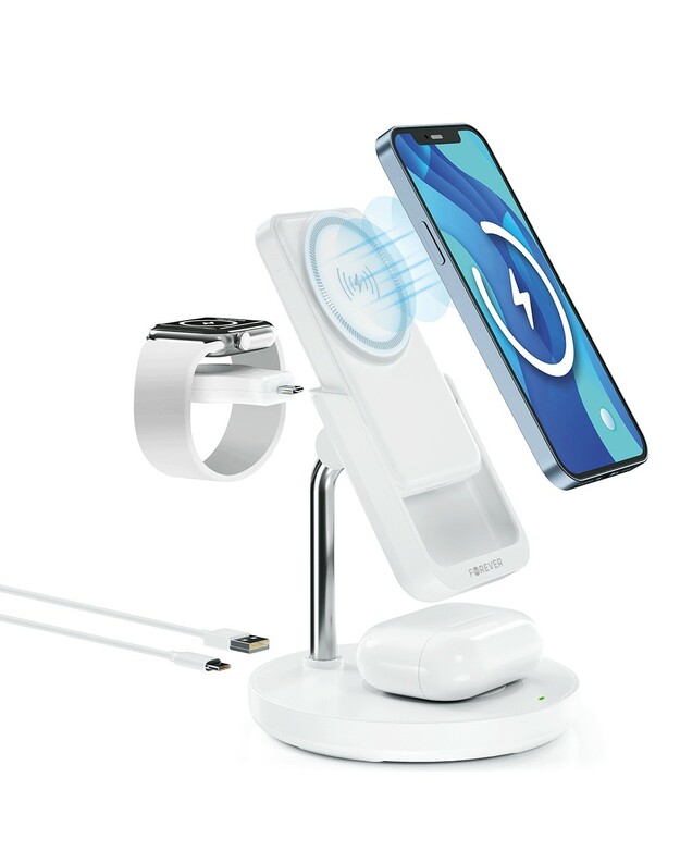 Belaidis įkroviklis Forever MACS-100 5in1 baltas