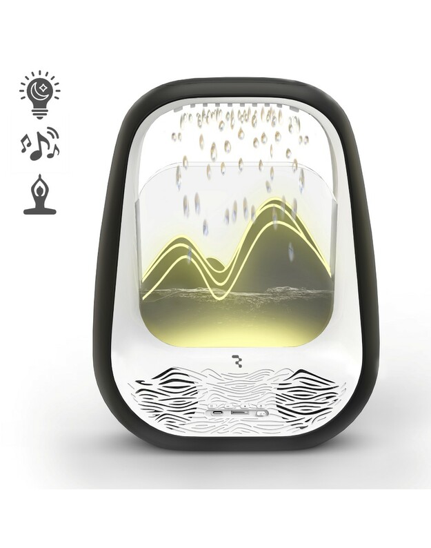 Belaidis miego ir poilsio garsiakalbis Reach Relaxing Rain juodas