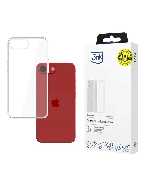 Dėklas 3mk Clear Case 1,2mm Apple iPhone 16e/17e