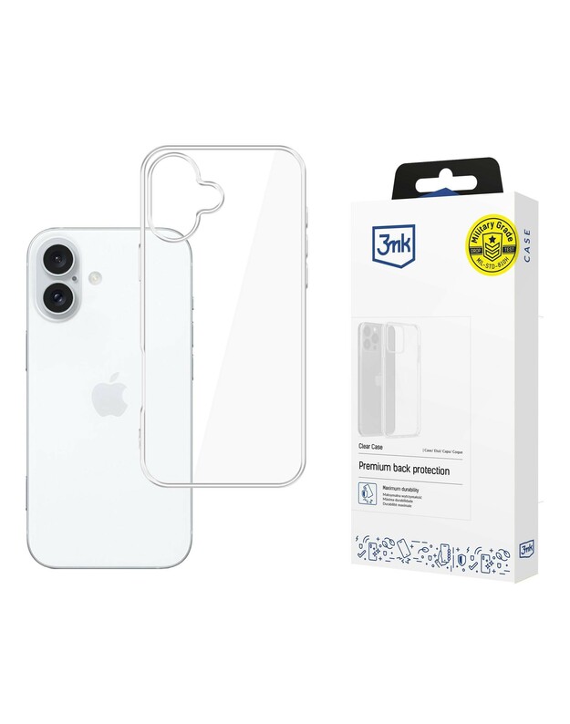Dėklas 3mk Clear Case 1,2mm Apple iPhone 17
