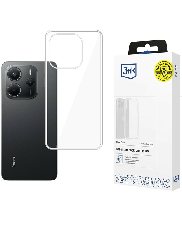 Dėklas 3mk Clear Case 1,2mm Xiaomi Redmi Note 14 4G