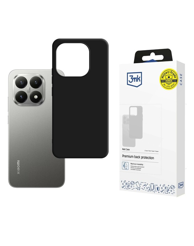 Dėklas 3mk Matt Case Xiaomi 15T juodas