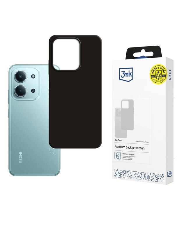 Dėklas 3mk Matt Case Xiaomi Redmi Redmi 15C 4G juodas