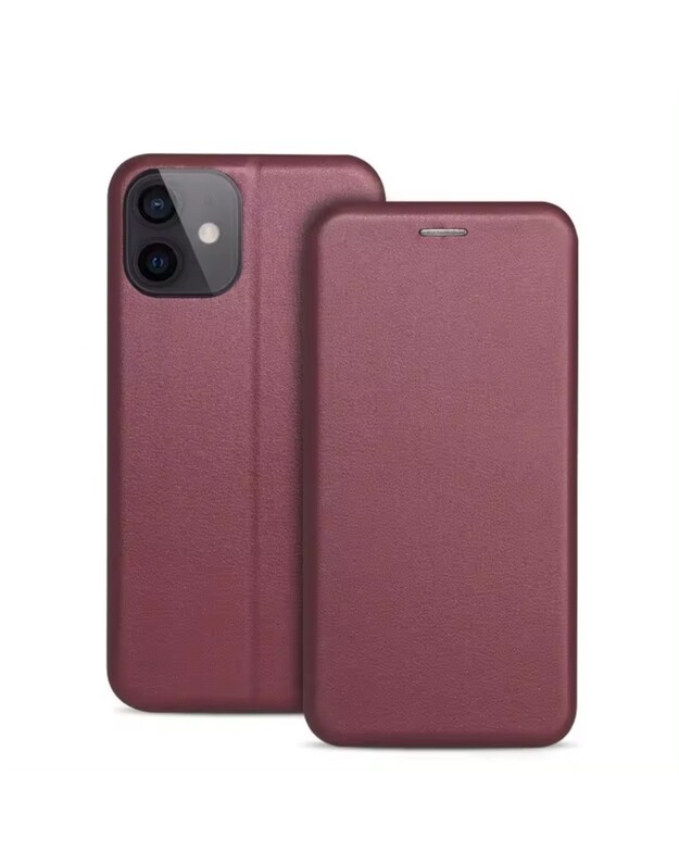 Dėklas Book Elegance Xiaomi Mi 11 Lite 4G/5G/11 Lite 5G NE tamsiai raudonas