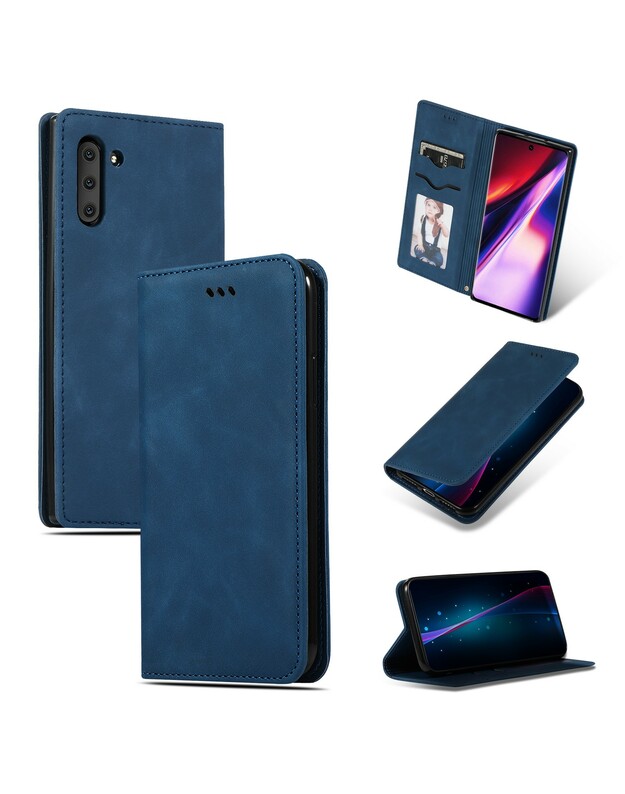 Dėklas Business Style Xiaomi Redmi Note 11 4G/Note 11S tamsiai mėlynas