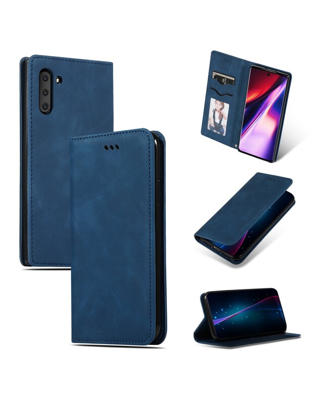Dėklas Business Style Xiaomi Redmi Note 15 Pro 4G tamsiai mėlynas