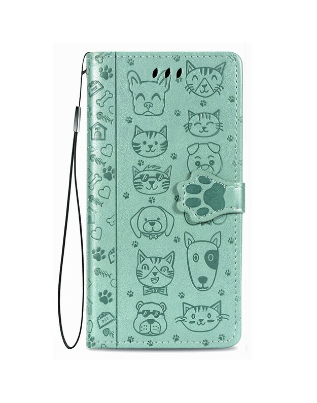 Dėklas Cat-Dog Samsung A145 A14 4G/A146 A14 5G žalias