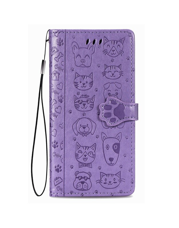 Dėklas Cat-Dog Samsung A546 A54 5G violetinis