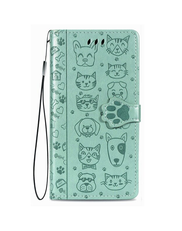 Dėklas Cat-Dog Samsung A546 A54 5G žalias