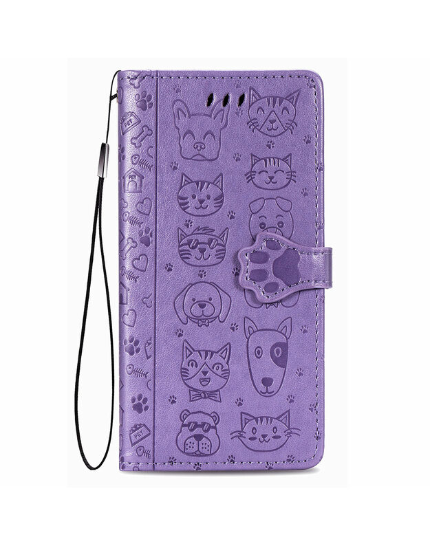 Dėklas Cat-Dog Xiaomi Redmi 9C/9C NFC violetinis