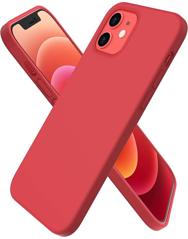 Dėklas Liquid Silicone 1.5mm Apple iPhone 14 raudonas