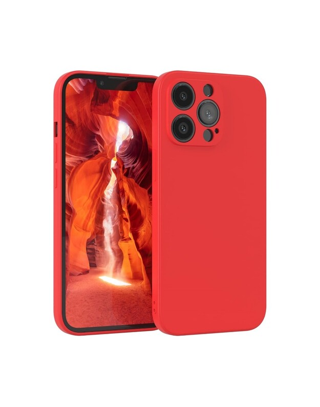 Dėklas Liquid Silicone 1.5mm Xiaomi Poco X8 Pro raudonas