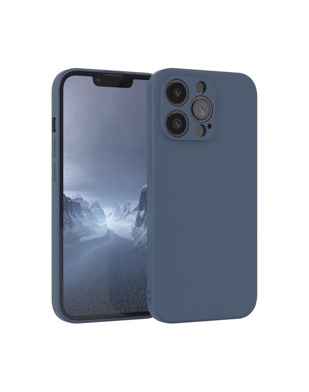 Dėklas Liquid Silicone 1.5mm Xiaomi Redmi Note 15 4G/Redmi Note 15 5G tamsiai mėlynas