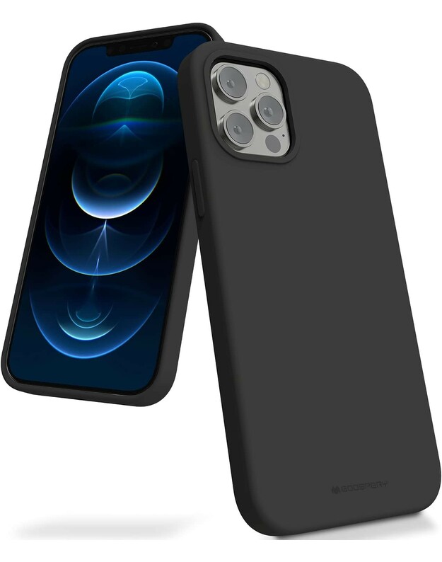 Dėklas Mercury Silicone Case Apple iPhone 15 Plus juodas