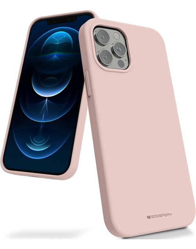 Dėklas Mercury Silicone Case Samsung G998 S21 Ultra 5G rožinio smėlio