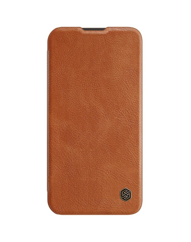 Dėklas Nillkin Qin Pro Leather Apple iPhone 14 Plus rudas