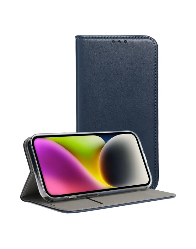 Dėklas Smart Magnetic Samsung A175 A17 4G/A176 A17 5G tamsiai mėlynas
