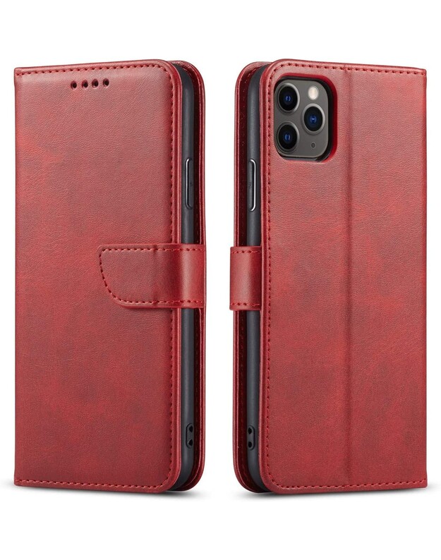 Dėklas Wallet Case Samsung A376 A37 5G raudonas