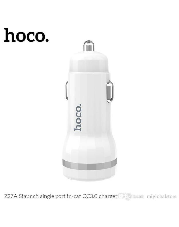 Įkroviklis automobilinis Hoco Z27A Staunch Quick Charge 3.0 (3.1A) baltas