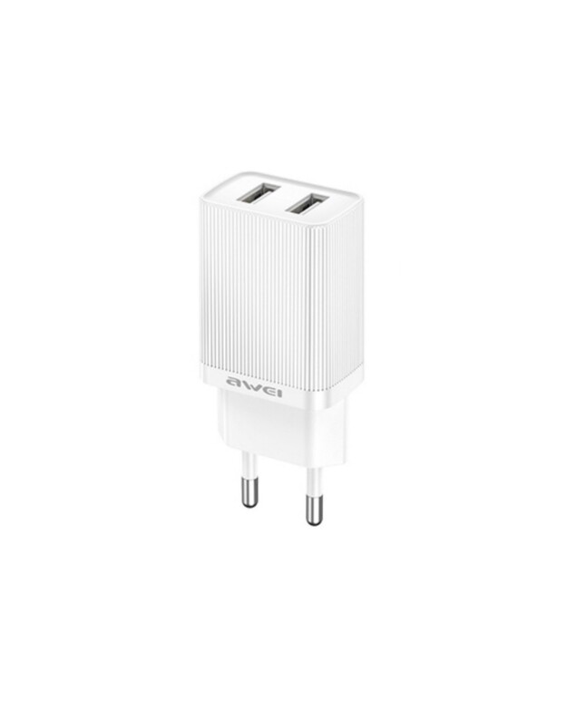 Įkroviklis Awei C15-EU 10W 2xUSB-A baltas