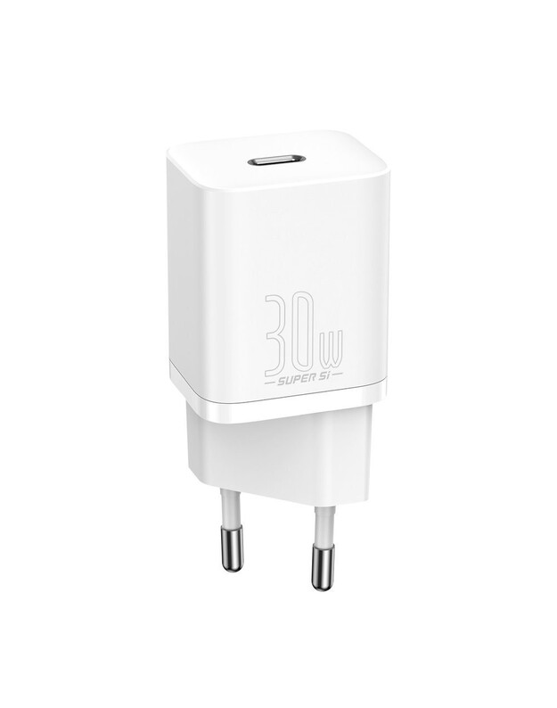 Įkroviklis Baseus Super Si 30W USB-C baltas CCSUP-J02