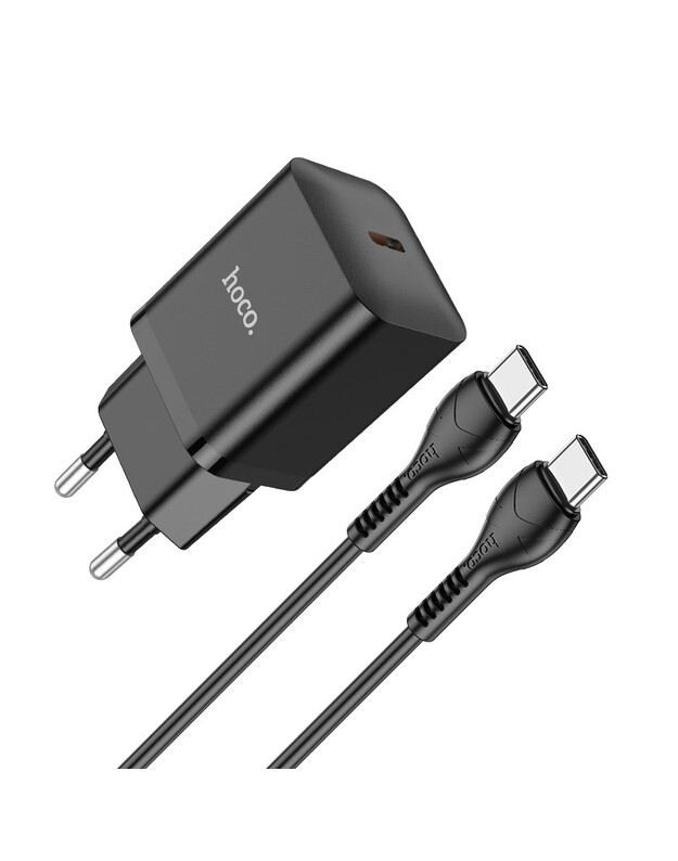 Įkroviklis Hoco N27 PD20W + Type-C juodas