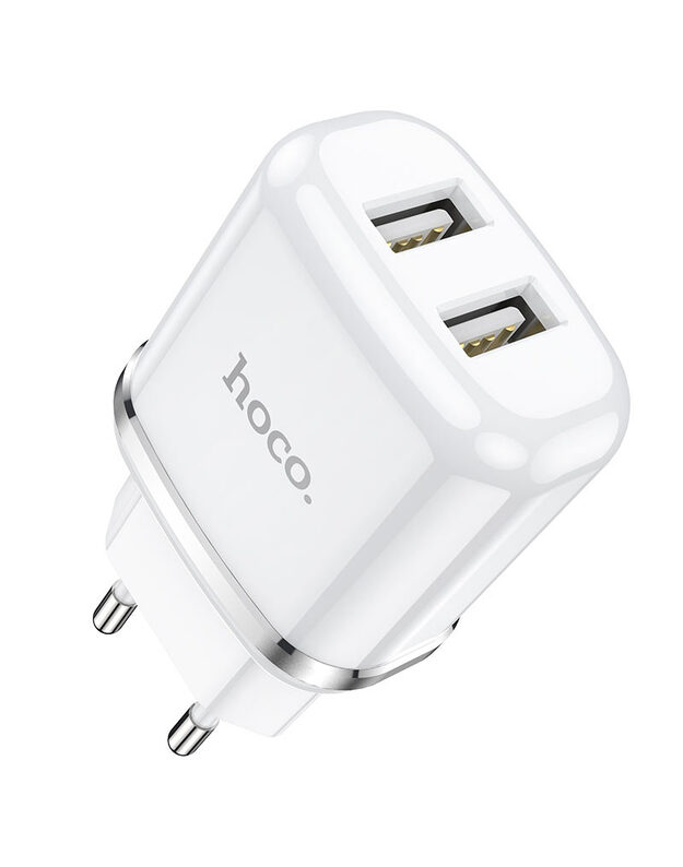 Įkroviklis Hoco N4 12W 2xUSB-A baltas