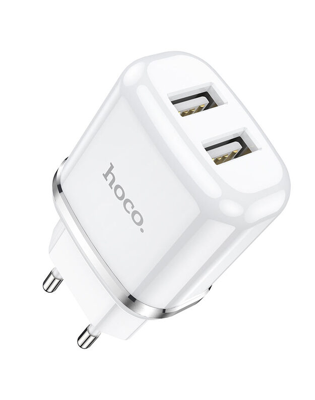Įkroviklis Hoco N4 12W 2xUSB-A baltas