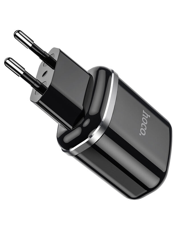 Įkroviklis Hoco N4 12W 2xUSB-A juodas