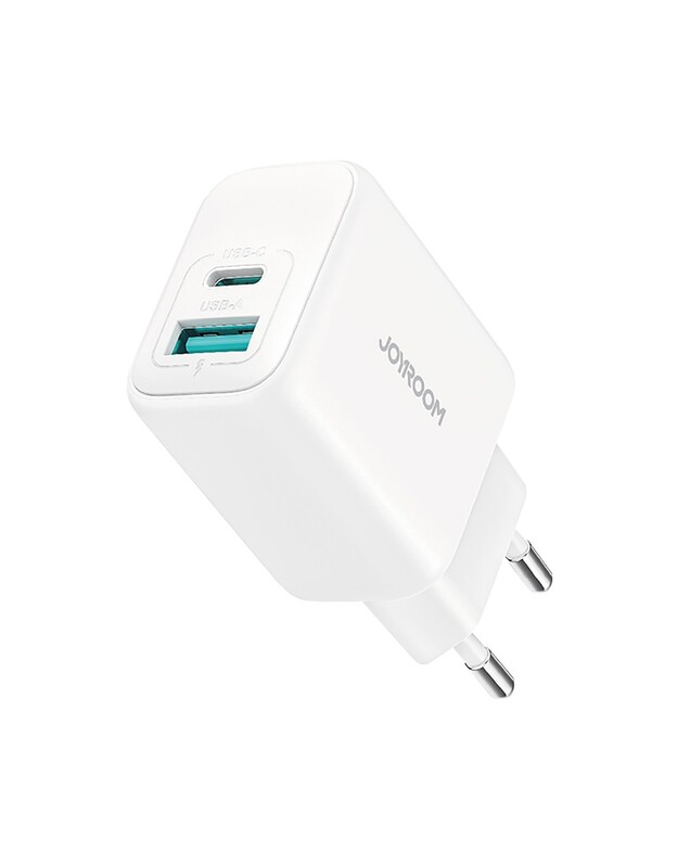 Įkroviklis Joyroom JR-TCF21 20W USB-C/USB-A baltas