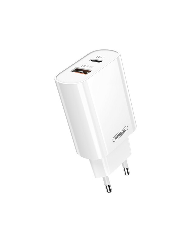 Įkroviklis Remax RP-U37 20W USB-C/USB-A baltas