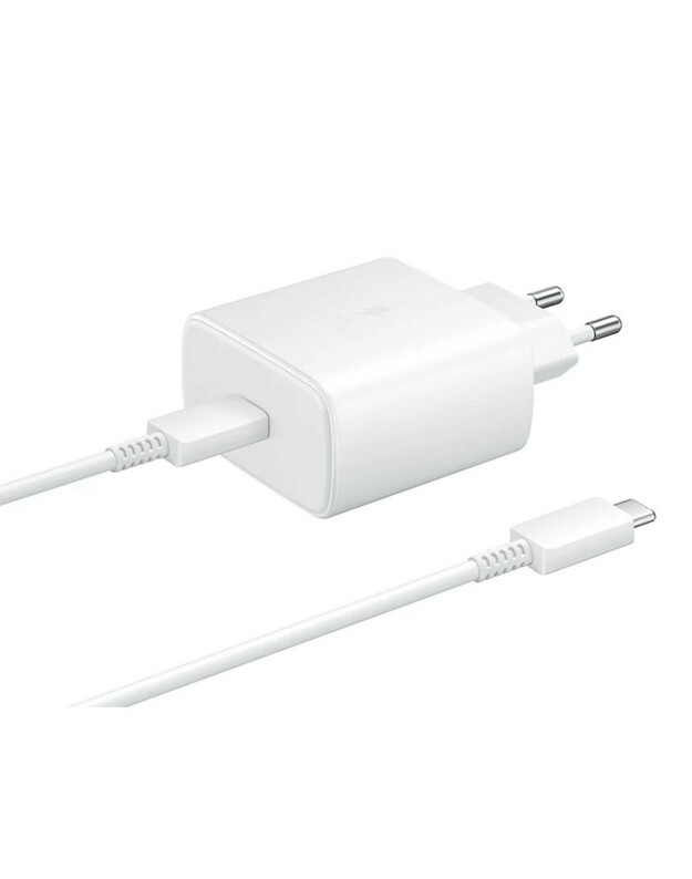 Įkroviklis Samsung EP-TA845 45W + Type-C kabelis baltas