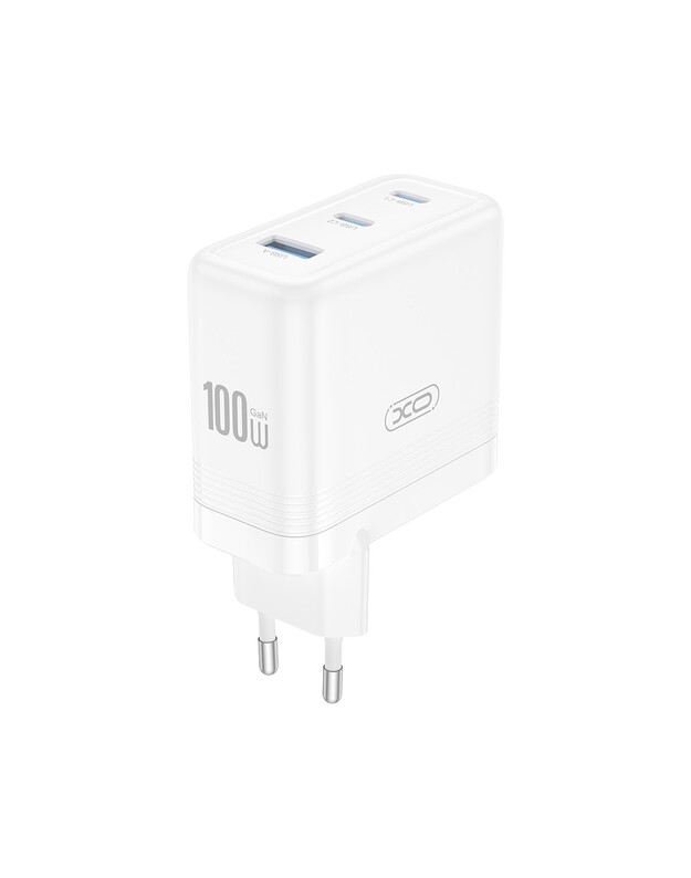 Įkroviklis XO CE35 100W 2xUSB-C/USB-A baltas