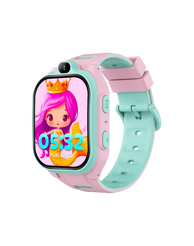 Išmanusis laikrodis vaikams Forever Smartwatch GPS WiFi 4G Kids Boost KW-530 rožinis