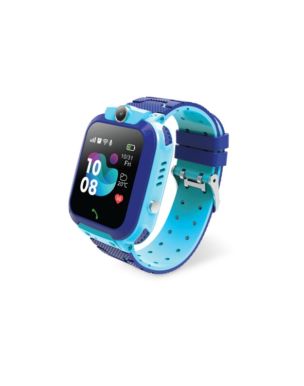 Išmanusis laikrodis vaikams Forever Smartwatch KW-220 mėlynas