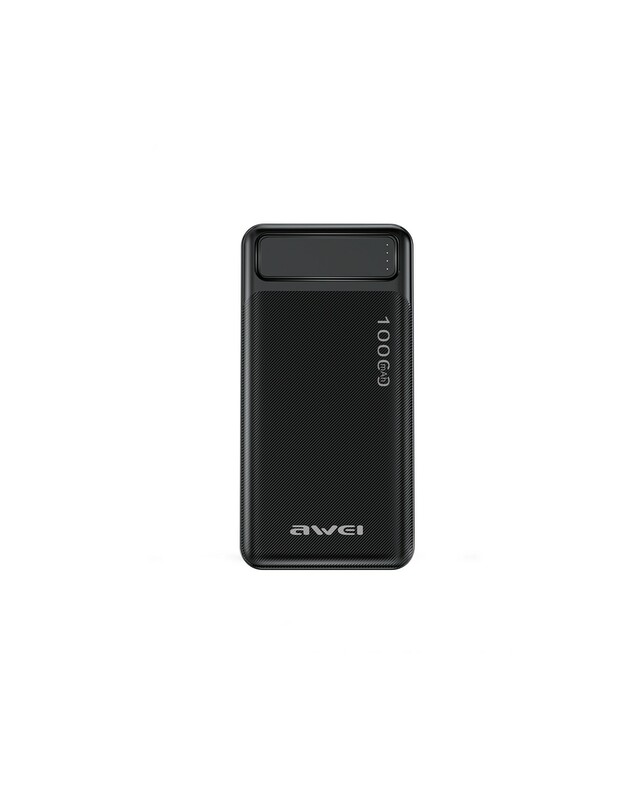 Išorinė baterija Power Bank Awei P5K 5V/2.1A 10000mAh juoda