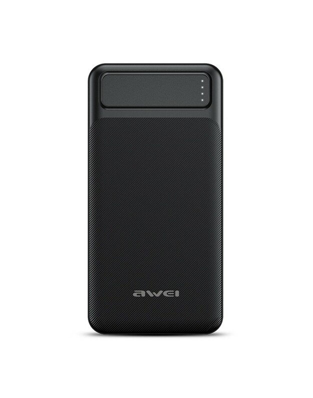 Išorinė baterija Power Bank Awei P6K 5V/2.1A 20000mAh juoda