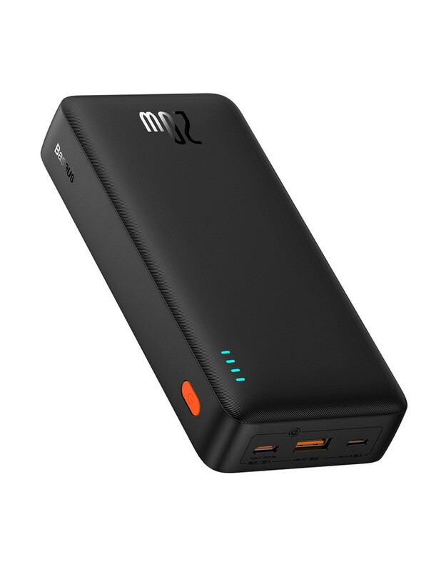Išorinė baterija Power Bank Baseus Airpow 20W 20000mAh juoda P10022804113-00