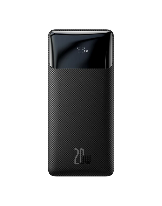 Išorinė baterija Power Bank Baseus Bipow 20W 10000mAh + MicroUSB 0.25m juoda PPBD050301