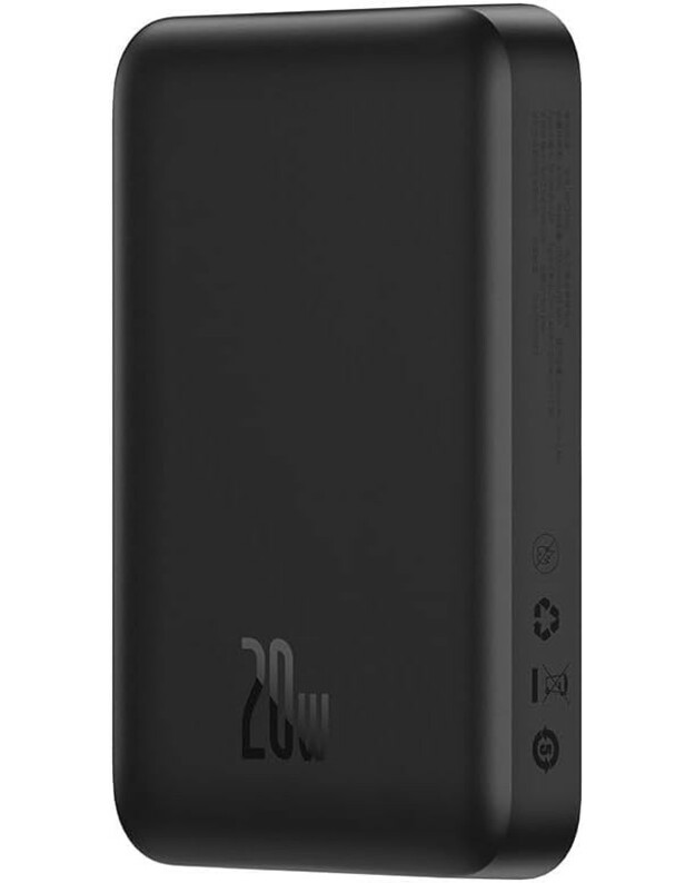 Išorinė baterija Power Bank Baseus Magnetic Mini Air 20W 10000mAh juoda P10059001113-00