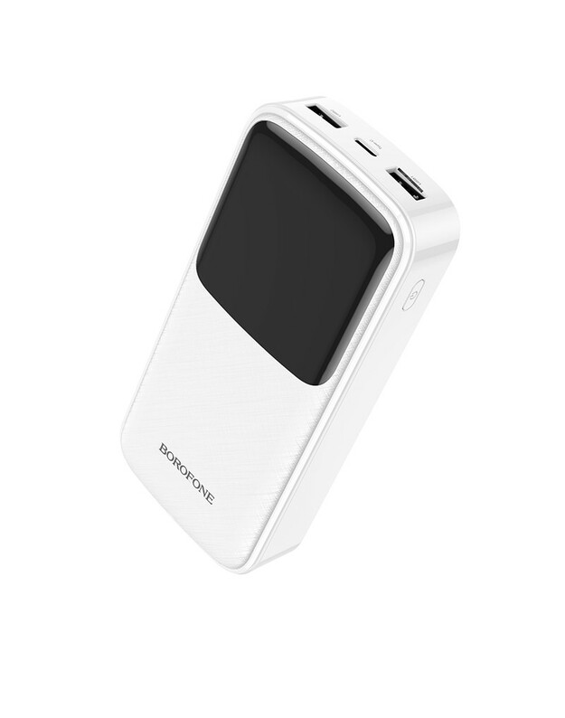 Išorinė baterija Power Bank Borofone BJ17A Type-C microUSB 2*USB (2.1A) 20000mAh juoda