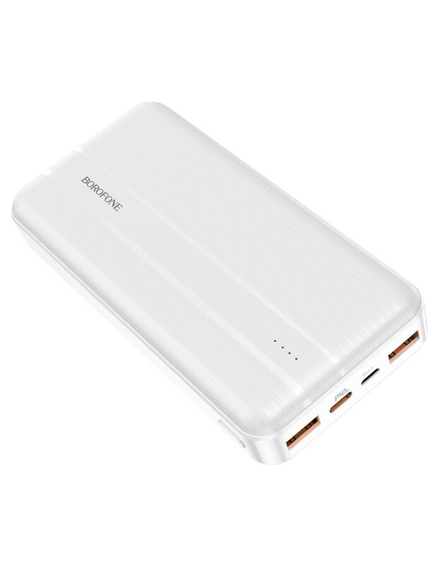 Išorinė baterija Power Bank Borofone BJ9A Type-C PD+Quick Charge 3.0 (3A) 20000mAh balta